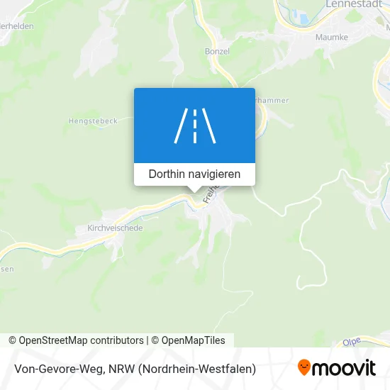 Von-Gevore-Weg Karte