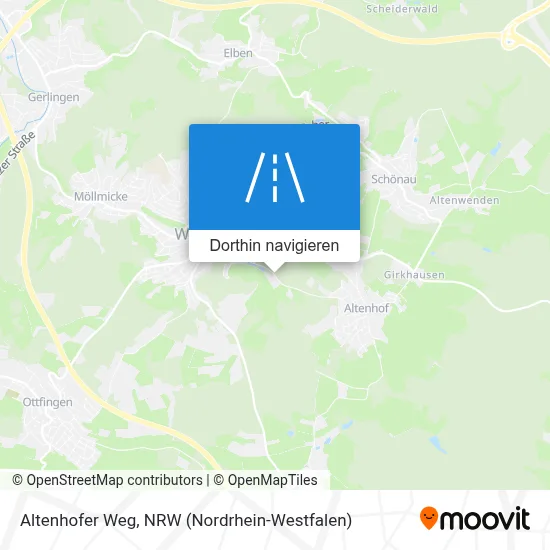 Altenhofer Weg Karte