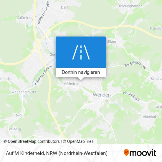 Auf'M Kinderheid Karte