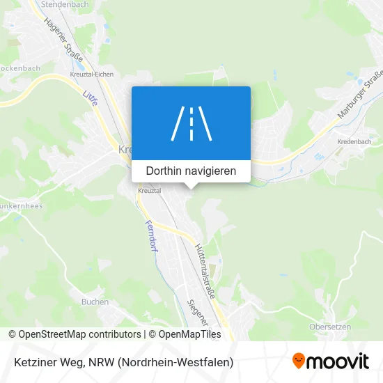 Ketziner Weg Karte