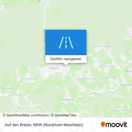 Auf den Breien Karte
