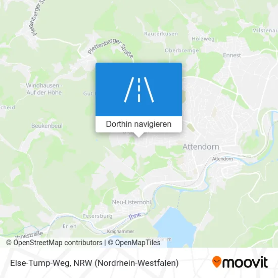 Else-Tump-Weg Karte
