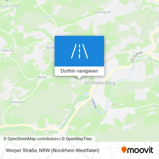 Werper Straße Karte