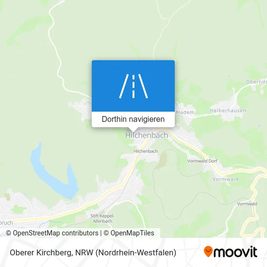 Oberer Kirchberg Karte