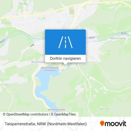 Talsperrenstraße Karte