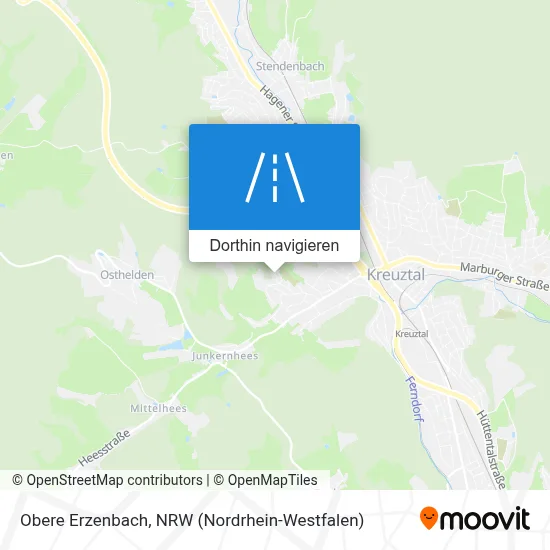 Obere Erzenbach Karte