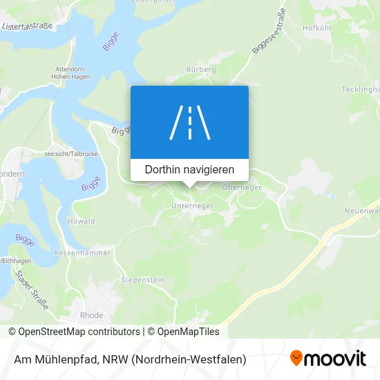 Am Mühlenpfad Karte