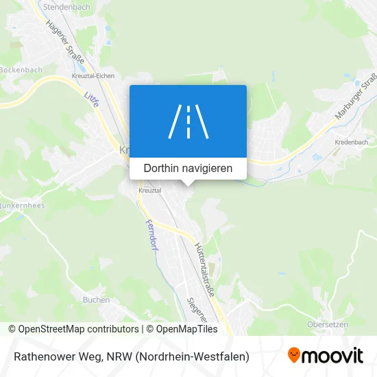 Rathenower Weg Karte