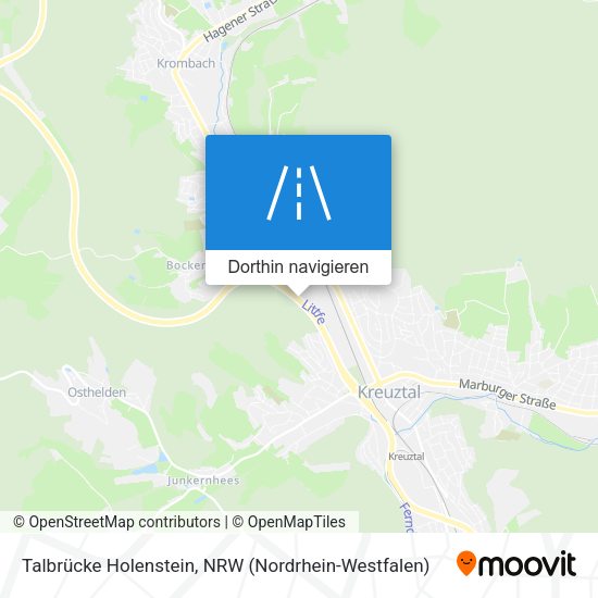 Talbrücke Holenstein Karte