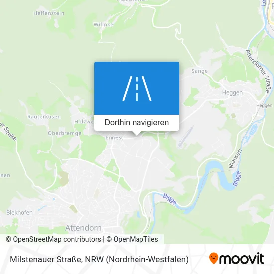 Milstenauer Straße Karte