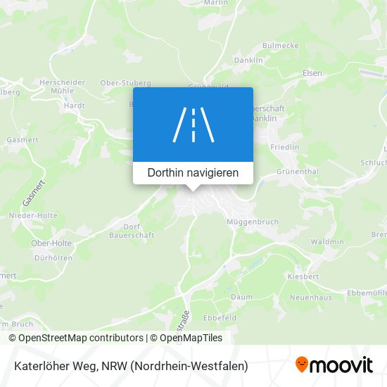 Katerlöher Weg Karte