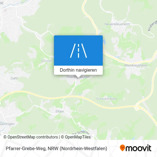 Pfarrer-Grebe-Weg Karte