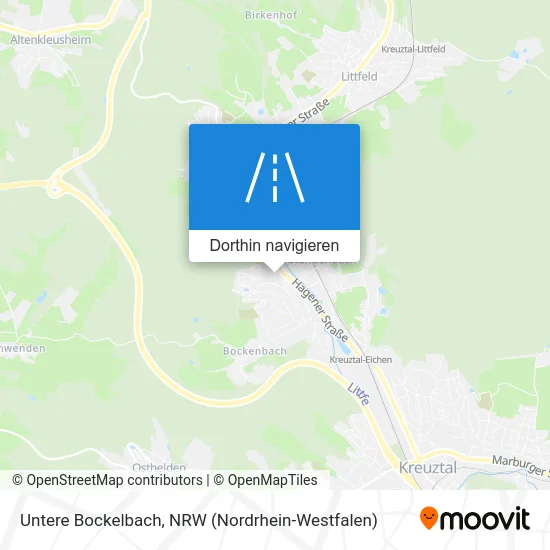 Untere Bockelbach Karte