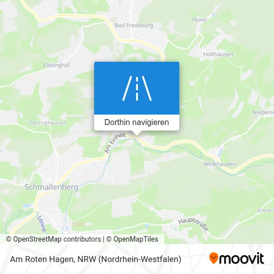 Am Roten Hagen Karte