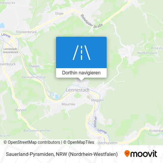 Sauerland-Pyramiden Karte