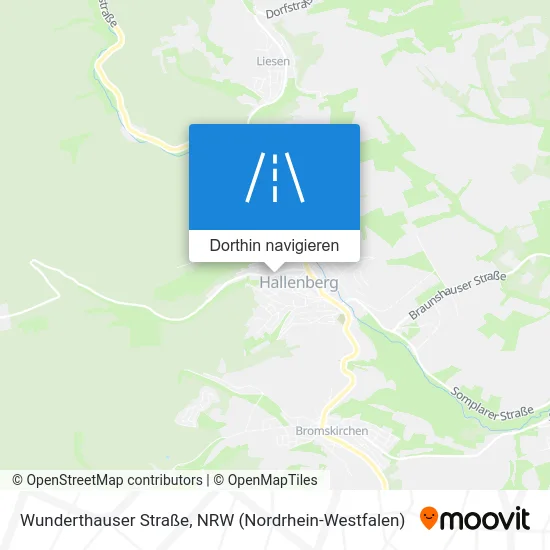 Wunderthauser Straße Karte