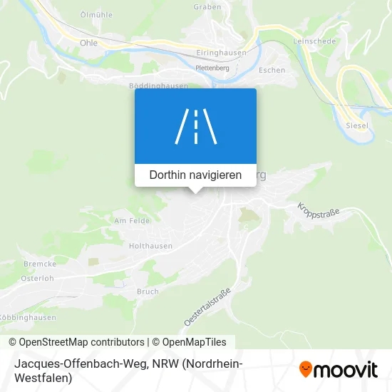 Jacques-Offenbach-Weg Karte