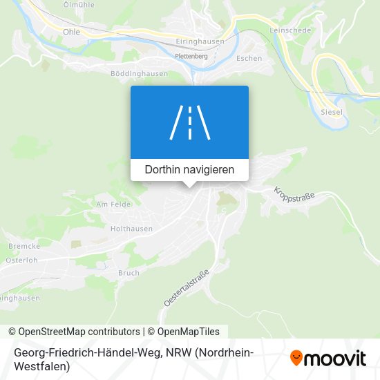 Georg-Friedrich-Händel-Weg Karte
