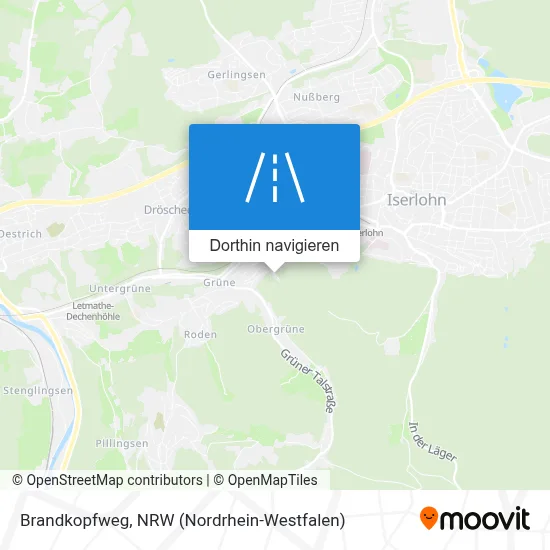 Brandkopfweg Karte