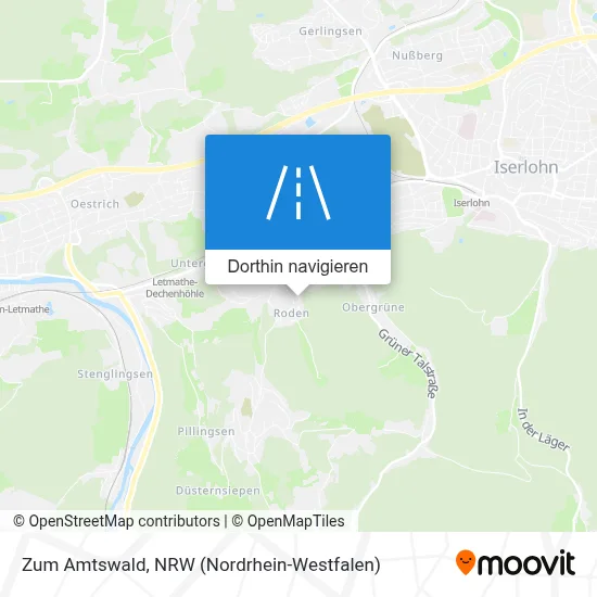 Zum Amtswald Karte
