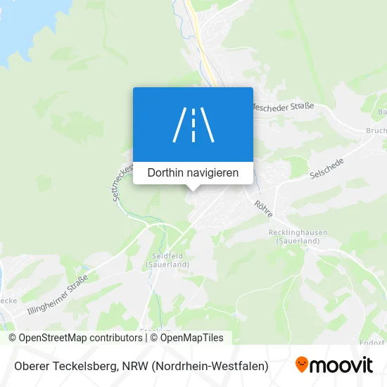 Oberer Teckelsberg Karte