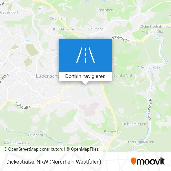 Dickestraße Karte