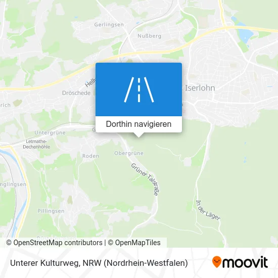 Unterer Kulturweg Karte