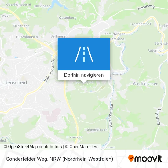 Sonderfelder Weg Karte