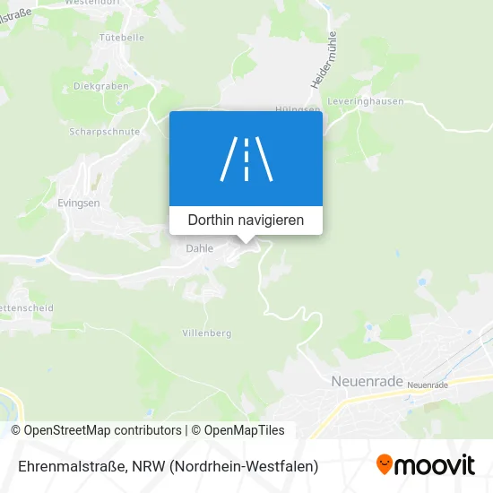 Ehrenmalstraße Karte