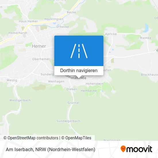 Am Iserbach Karte