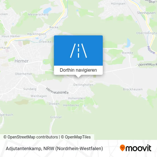 Adjutantenkamp Karte