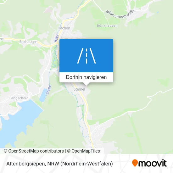 Altenbergsiepen Karte