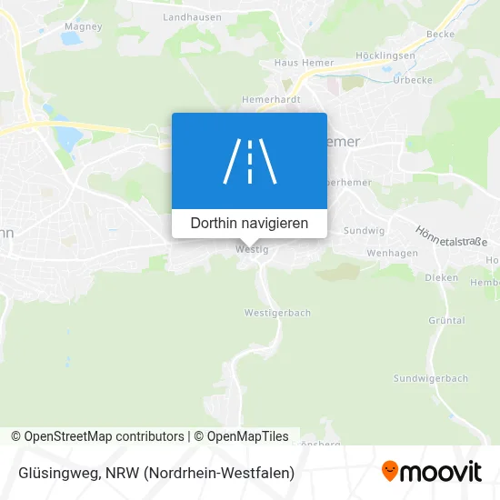 Glüsingweg Karte