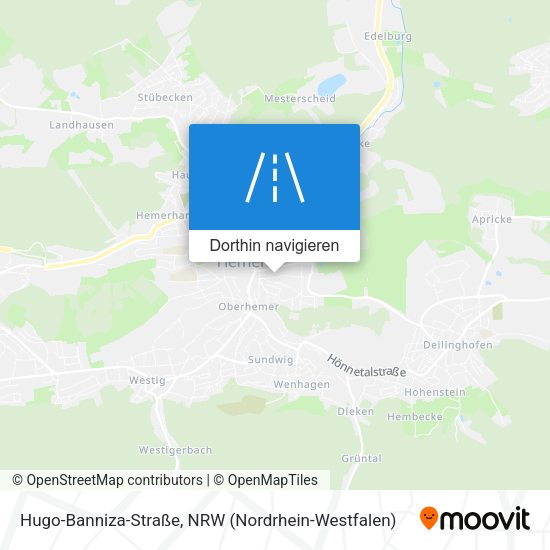 Hugo-Banniza-Straße Karte