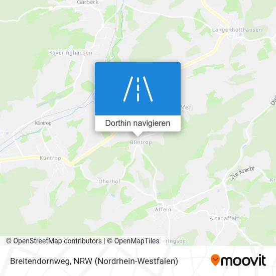 Breitendornweg Karte