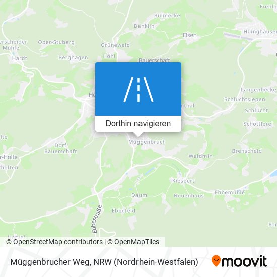 Müggenbrucher Weg Karte