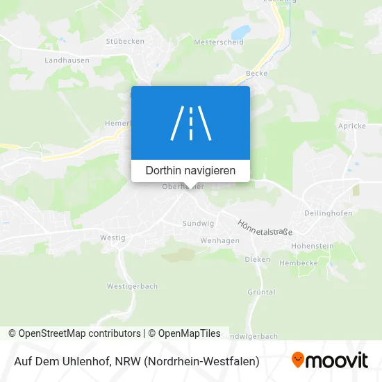 Auf Dem Uhlenhof Karte