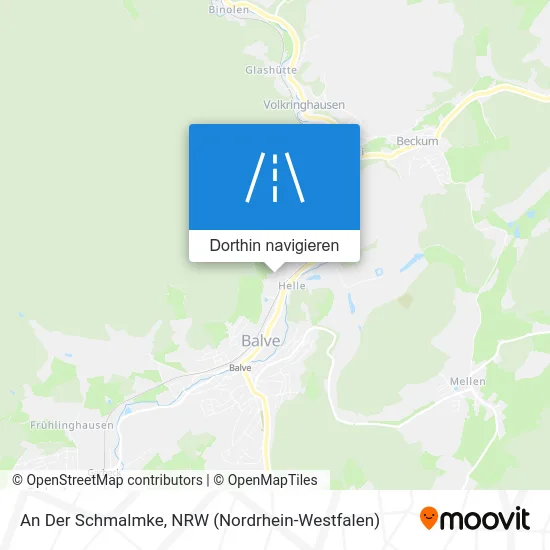 An Der Schmalmke Karte