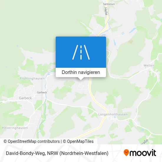 David-Bondy-Weg Karte