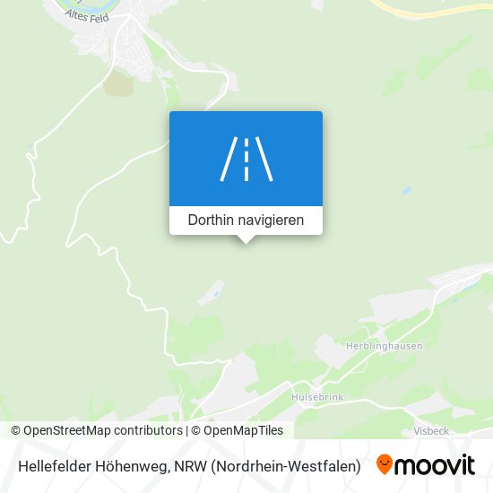 Hellefelder Höhenweg Karte