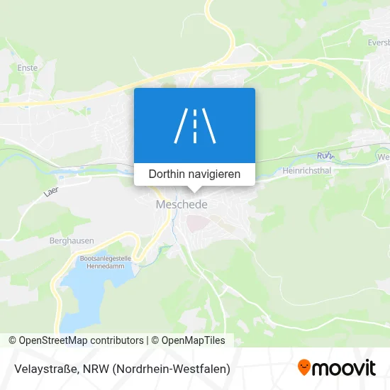 Velaystraße Karte