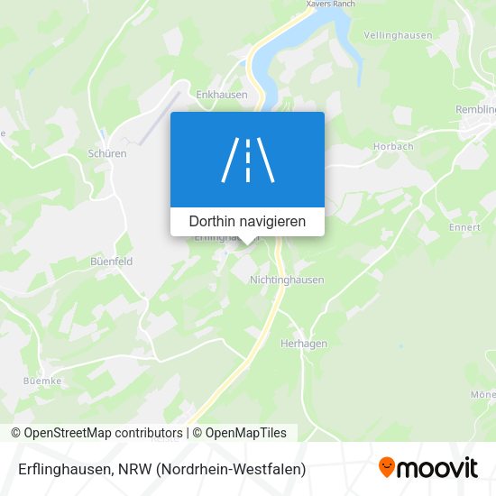 Erflinghausen Karte