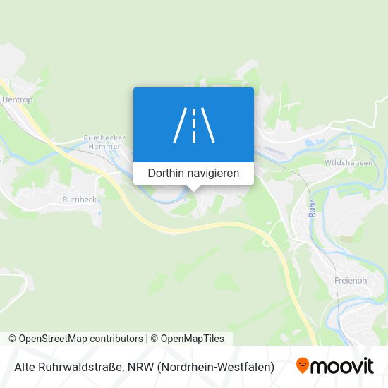 Alte Ruhrwaldstraße Karte