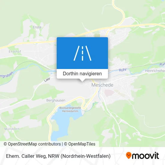 Ehem. Caller Weg Karte