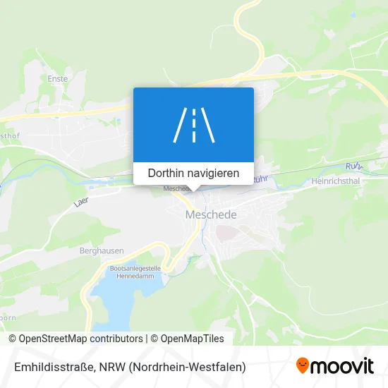 Emhildisstraße Karte