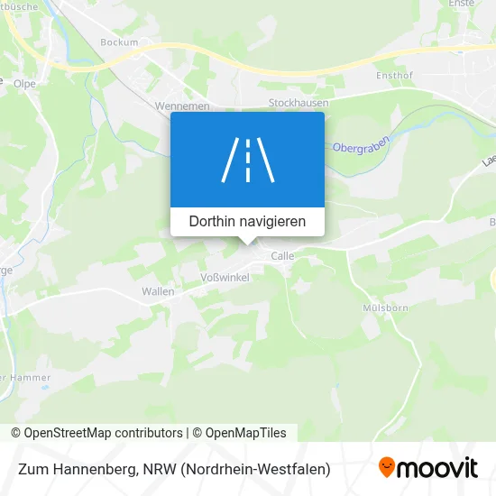 Zum Hannenberg Karte