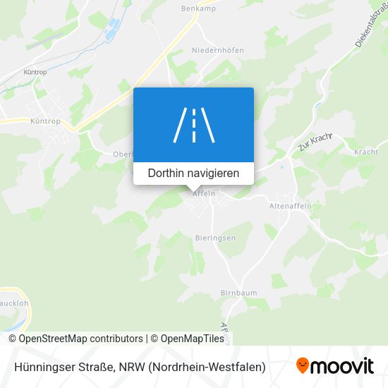 Hünningser Straße Karte