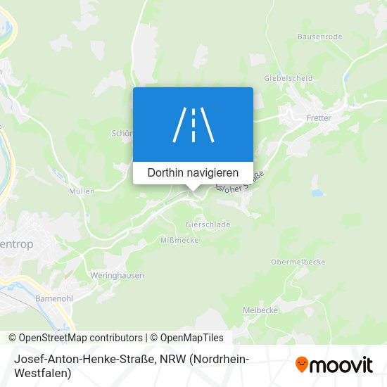 Josef-Anton-Henke-Straße Karte