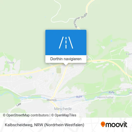 Kalbscheidweg Karte