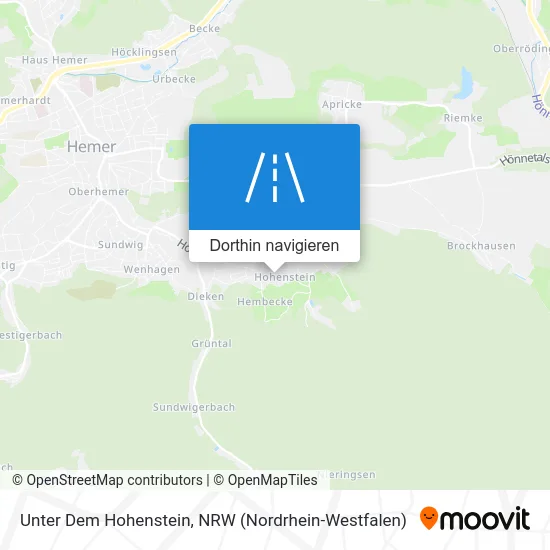 Unter Dem Hohenstein Karte